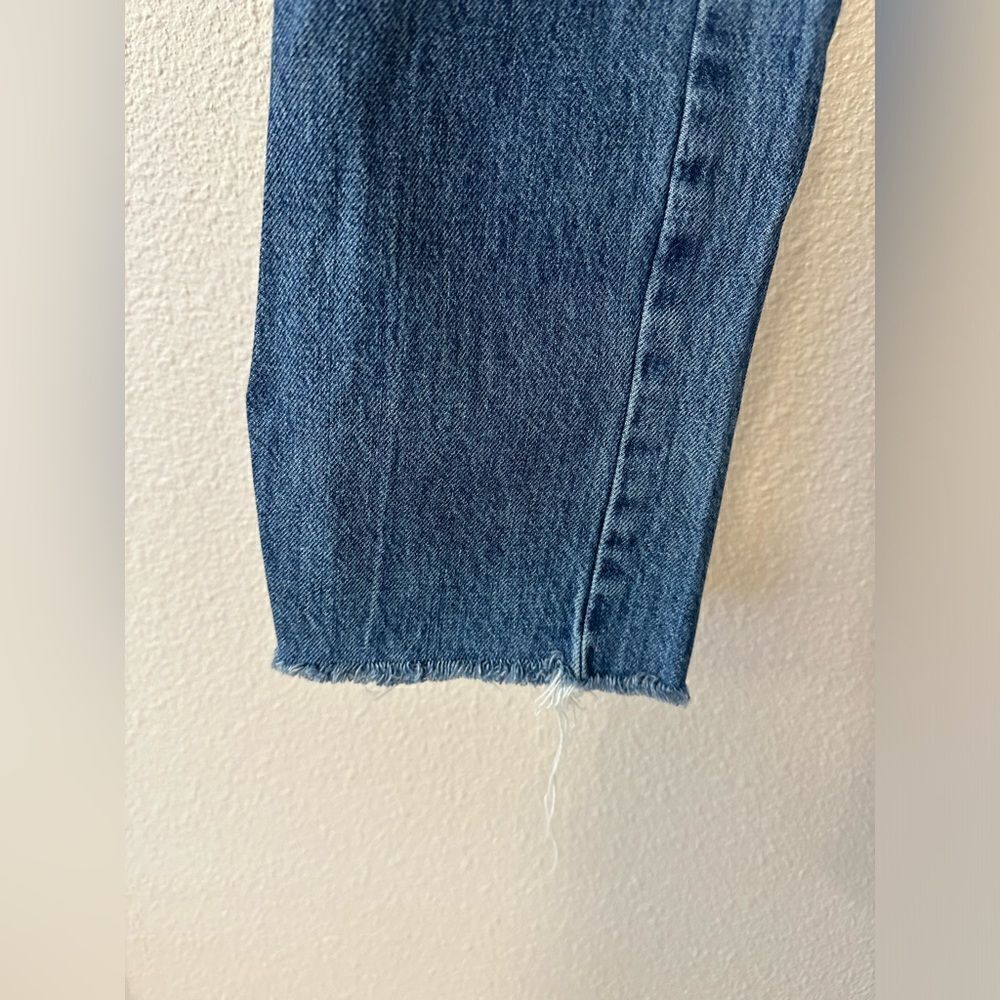 AMO Women's Harriet Mid Rise Straight Leg cotton Jeans Sz 28 - Picture 4 of 8